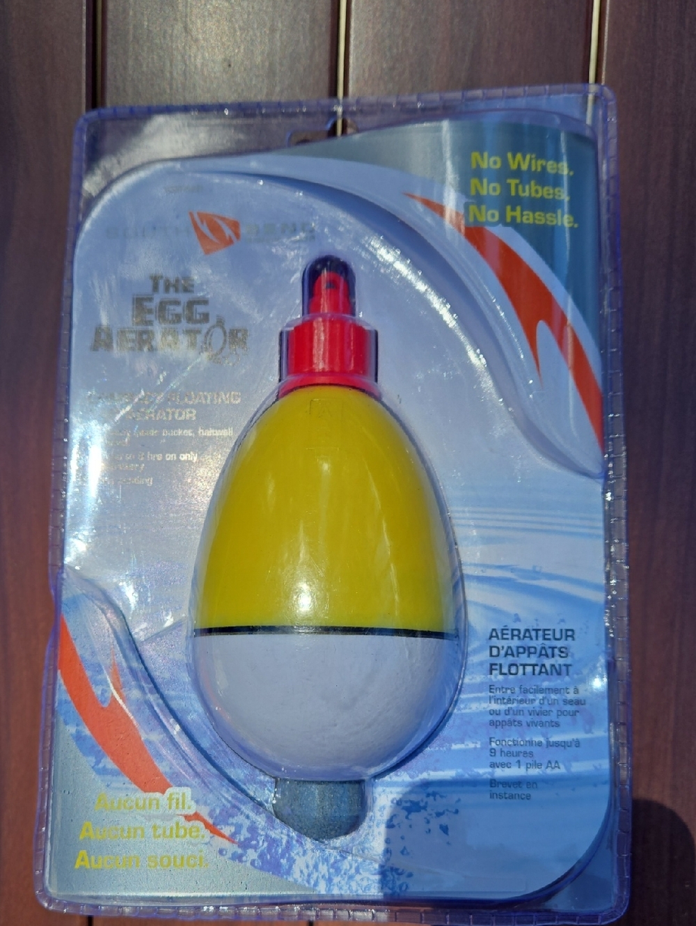 The Egg BAIT Aerator Floating Pond Aerator - Yellow & White